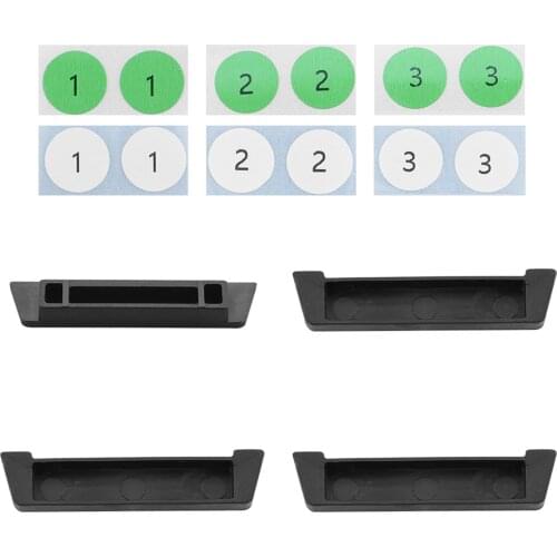 4 Pieces Black Battery Port Dustproof Cover Plug for Mavic Air 2S