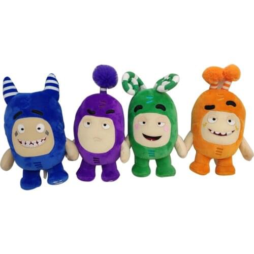 7pcs 18cm 24cm Oddbods Cartoon Fuse Jeff Newt Odd ZEE Bods Stuffed Animals Plush Animals Doll Toys Kids Brithday Christmas Gifts