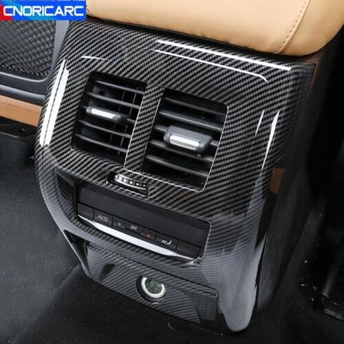 Car Console Armrest Rear Air Conditioner Outlet Frame Decoration Cover Trim For BMW X3 G01 G08 2018-20 Interior Accessories