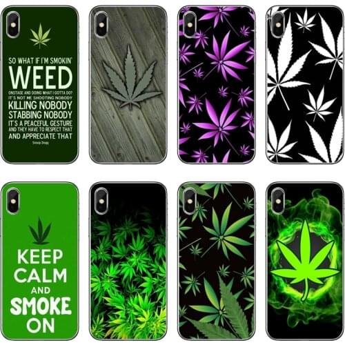 Hemp Leaf For Samsung Galaxy S10 Lite S9 S8 S7 S6 edge Plus S5 S4 Note 9 8 5 4 mini cover case