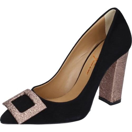 CRISPI womens pumps black suede