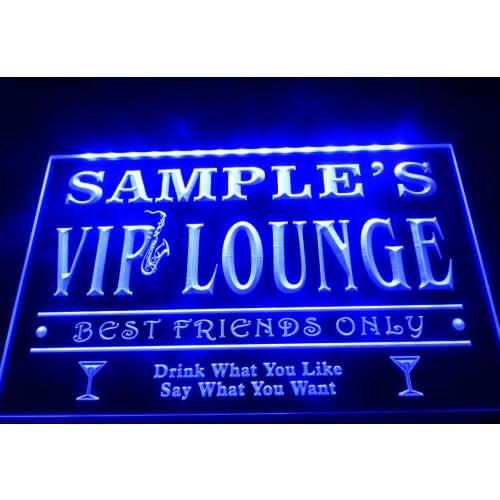 DZ039- Name Personalized Custom VIP Lounge Best Friends Only Bar Beer Neon Sign hang sign home decor crafts