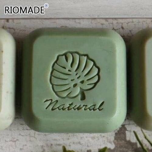 Maple Leaf Natural Soap Making Stamp Transparent Handmade Soap Chapter With Handle Acrylic Stamp Custom