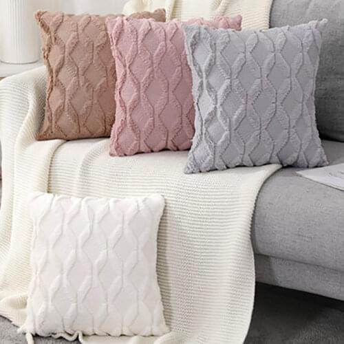 Fur Decorative soft Cushion Cover Pillow Case Sofa Plush Pillowcase Living Room Decoration Nordic Hug Throw Covers Home Decor