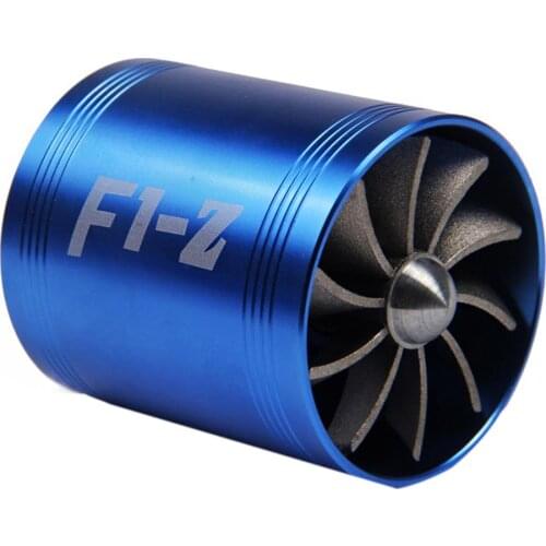Car Modification Air Intake Turbine Fit Turbo Gas Fuel Oil Saver Fan Turbo Fit for Air Intake Hose Diameter 65-74mm Accessories