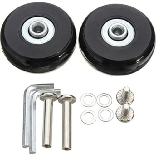 4pcs Mute With Repair Tool Universal Durable Replacement Roller Luggage Wheel Suitcase Travel Practical Flexible Screw Silent