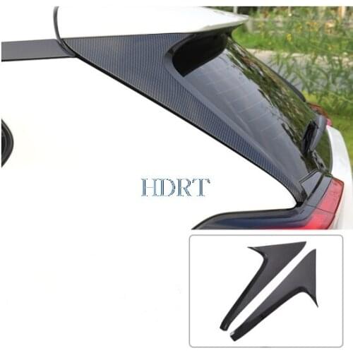 Carbon fibre Rear Tail Window Windshield Spoiler Cover Trim Accessories For TOYOTA RAV4 2020 RAV 4 XA50 2019 2020 2021