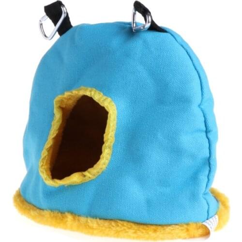 New Parrot Nest Plush Warm Winter Hammock Pet Bird Hanging Swing Bed Cave 3 Size