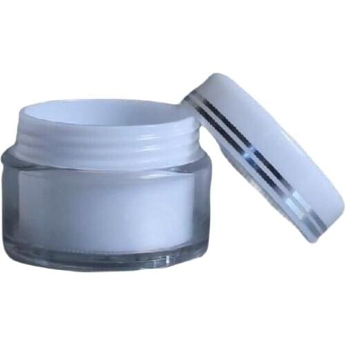 Wholesale,30G Cream Jar,Double silver lines,Plastic Cosmetic Container,Screw Cap,Empty Makeup Sub-bottling,Sample Mask Canister