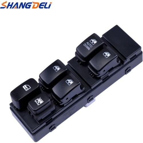 Front Left Drive Side Master Lifter Electric Window Control Switch Button for Hyundai Terracan 2001-2006