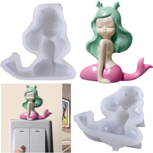 Super Glossy Human Body Shape Silicone Mold Epoxy Craft Resin Molds DIY Jewelry Making Polymer Clay Mold Home Decoration