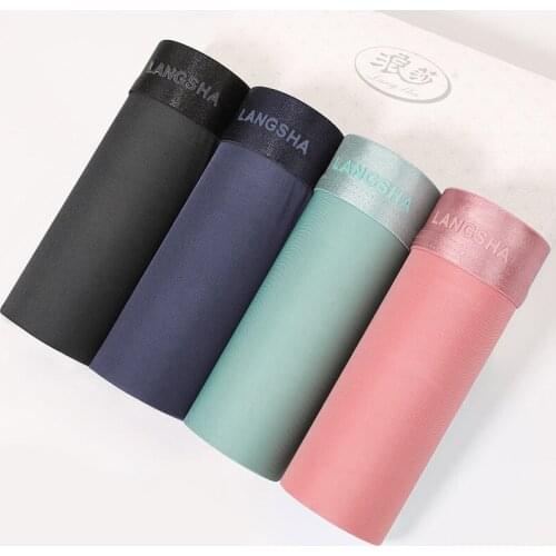 4Pcs Mens Underwear New Ice Silk Men Underpants Male Pureen Panties Breathable High Quality Underwear Soft Boxers Shorts