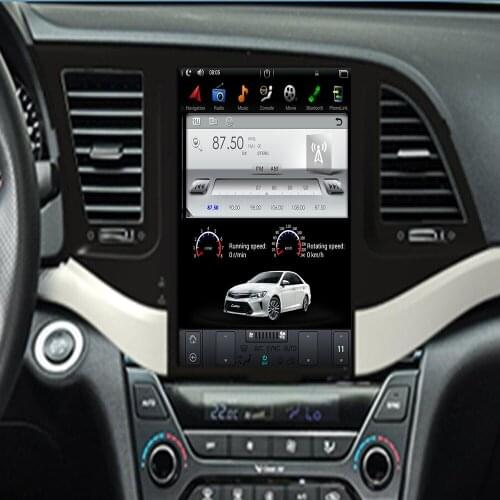 Android 7.1 9.0 10.4" Tesla Vertical car dvd audio player For Hyundai ELANTRA 2016-2019 gps navigation multimedia play store