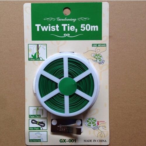 1pcs Gardening supplies Binding wire Metal wire outsourcing PE&PVC bundled trees silk own cutting machine Easy to use50 m