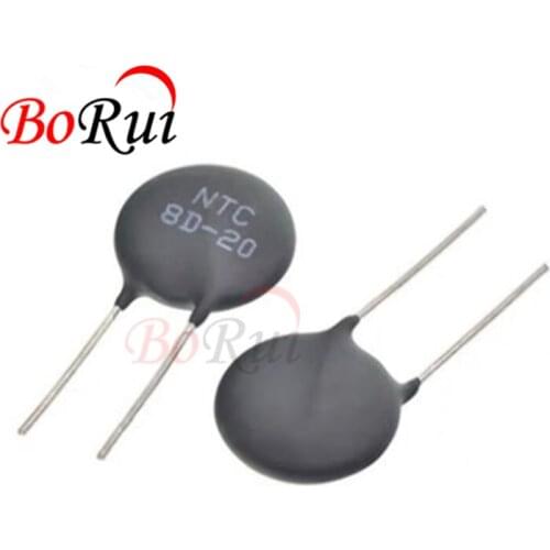 10PCS NTC 8D-20 8D20 NTC8D-20 DIP-2 Thermal Resistor New