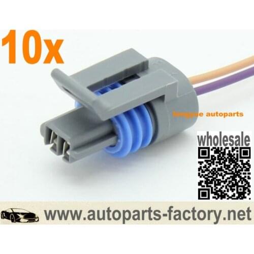 Longyue 10pcs AC Delco (#PT307) Manifold Air Temp MAT Sensor Connector IAT Sensor Pigtail