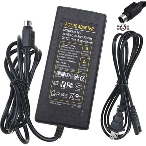 12V 5A AC Adapter Switching Power Supply for LCD TV Monitor Flat Panel TV DVR