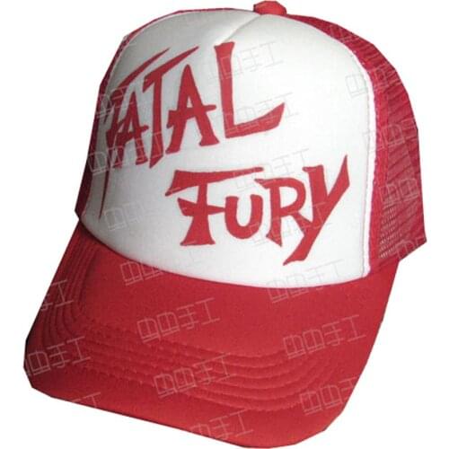 2021 The King of Fighters Game Baseball Cap Terry Bogard Derivative Red & White Hat Cosplay Anime Accessory Christmas Gift