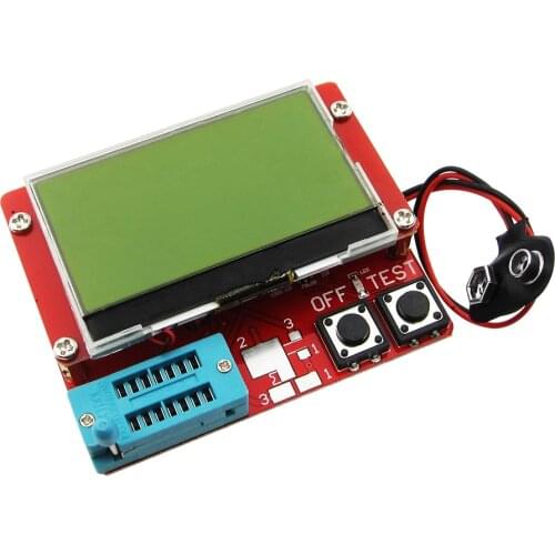 5PCS New 2015 12864 LCD Transistor Tester Capacitance ESR Meter Diode Triode MOS NPN LCR Mega328