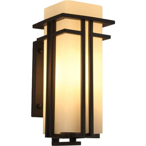 Antique outdoor waterproof wall lamp new Chinese corridor balcony industrial outdoor wall lamp garden courtyard wall lamp