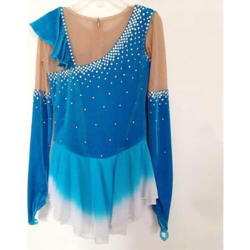Ice Figure Skating Dress For Kids Fashion New Brand Figure Skating Dresses Crystal Custom DR3593