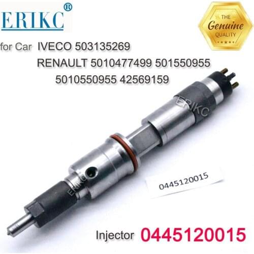 ERIKC 0445120015 (5010477499) Diesel Fuel Injector 0 445 120 015 Common Rail Injection Assy 0445 120 015 for IVECO Renault