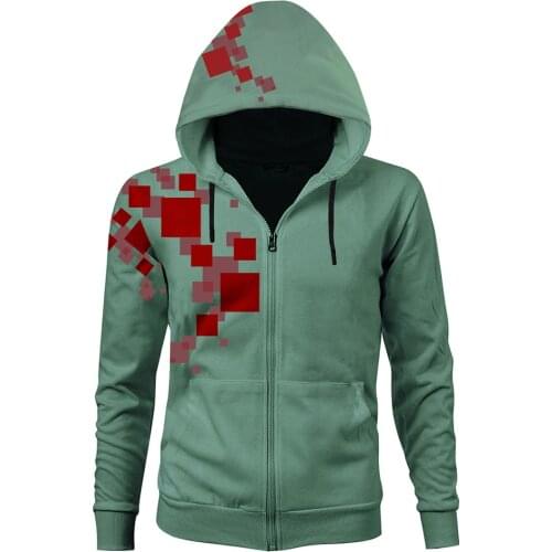 Danganronpa Hoodies Nagito Komaeda Cosplay Hoodie 3D Printed Sweatshirt Zip Up Jacket Coat Men Women Casual Streetwear Pullover