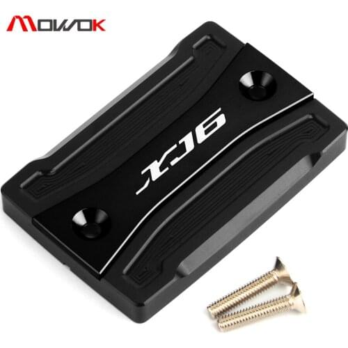 Laser Logo XJ6 Motorcycle CNC Aluminum Front Brake Fluid Reservoir Cover Cap For Yamaha XJ6 XJ6F XJ6N DIVERSION