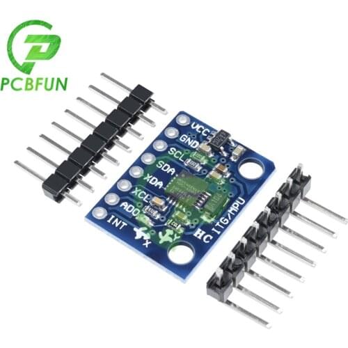 3V-5V GY-521 MPU-6050 MPU6050 Module 3 Axis analog gyro sensors + 3 Axis Accelerometer Module For Arduino 16 Bit AD Converter