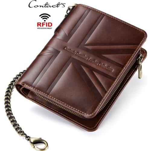 Mens Purse Leather Vintage Leather Mens Wallet Tri-fold Mens Wallet Card Bag Coin Purse for Men