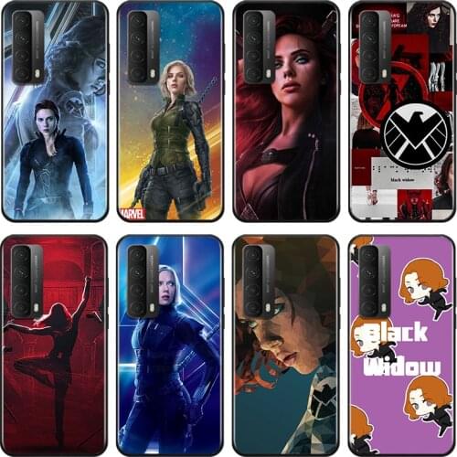 Marvel Avengers Black Widow For Huawei Y9A Y9S Y9 Y8P Y8S Y7A Y7P Y7 Y6 Y6P Y6S Y5P Y5 Prime Pro 2019 2020 Soft Phone Case