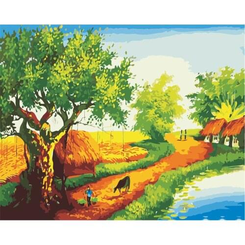 Bon True Paint By Numbers Kits For Adult Diy Canvas Painting For Adults Beginner No Frame Picture Color By Numbers