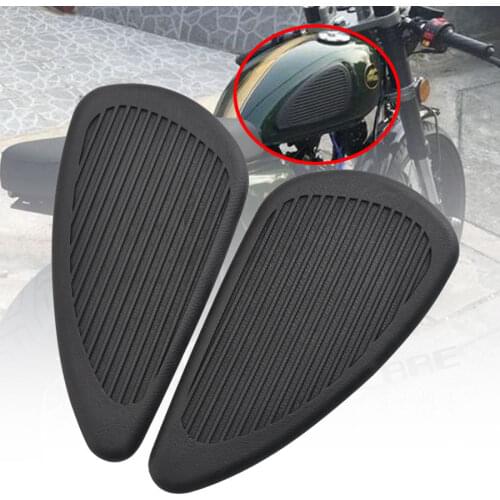 Motorcycle Fuel Tank Sticker Vintage Gas Oil Tank Pad Side Gas Tank Knee Pad For Harley Honda Cafe Racer Classic Universal