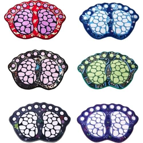 Footprint Non Slip Bathroom Rug Cute Big Feet Shaped Bath Mat Water Absorbent Doormat Toilet Shower Floor Carpet Sofa Foot F19B
