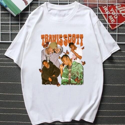 2021 New Harajuku Fashion Hip Hop Men Women T Shirt Travis Scotts Punk ASTROWORLD Tops Vintage Unique Streetwear Hipster Tees