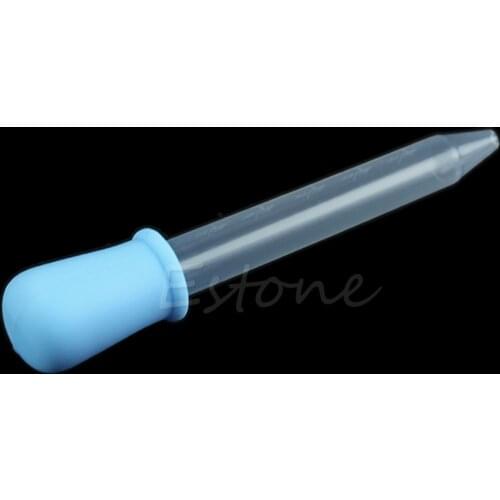 1PC 5mL Clear Plastic Baby Kids Feeding Medicine Liquid Eye Ear Dropper Pipette