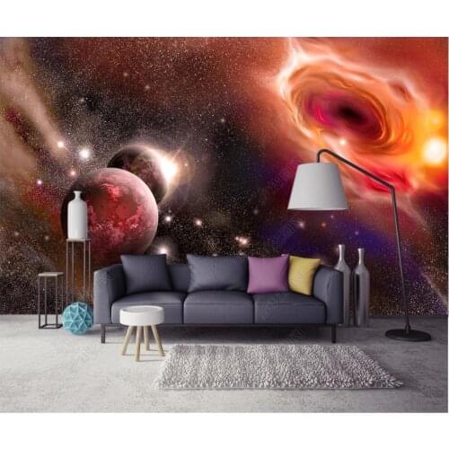 Custom photo wallpaper for walls 3 d murals Cool beautiful fantasy universe starry sky planet milky way TV background wall paper