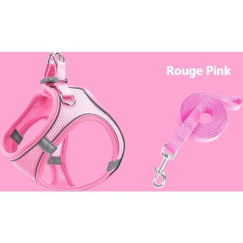 Pet Leash Cats and Dogs Chest Harness Vest-style Breathable Reflective Dog Walking Rope