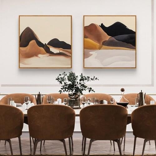 Simple northern Europe abstract landscape porch living room study murals poster print canvas wall decorative picture