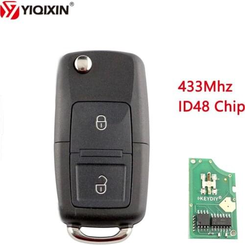 1J0959753N 433Mhz Remote For VW Volkswagen Bora Ibiza Seat Skoda Passat Polo Golf Beetle Touran Octavia Remote Car Key Folding