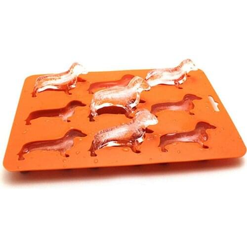 Dachshund Dog Shaped Silicone Ice Cube Molds And Tray Jiulian Silicone Puppy Ice Tray DIY Cake Mold Kitchen Tools Gadgets