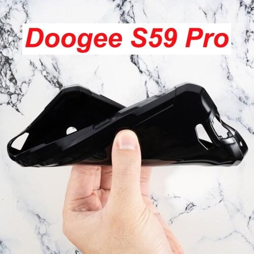For Doogee S59 Case Silicone Cover Soft TPU Telefone Funda Capa Back Protector Shell For Doogee S59 Pro Protective Glass Cover
