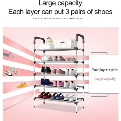 Storage Shoe Rack Hallway Cabinet Organizer Holder 3/4/5 Layers Assemble Shoes Shelf Home Living Room Furniture Shoe Racks