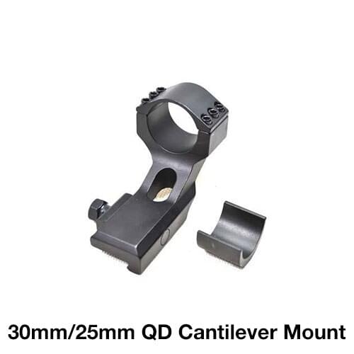 Tactical Military Airsoft 30mm/25mm QD Cantilever Mount Weaver Mounts For Red Dot Scope Sights 20mm Rail Hunting 2-0014