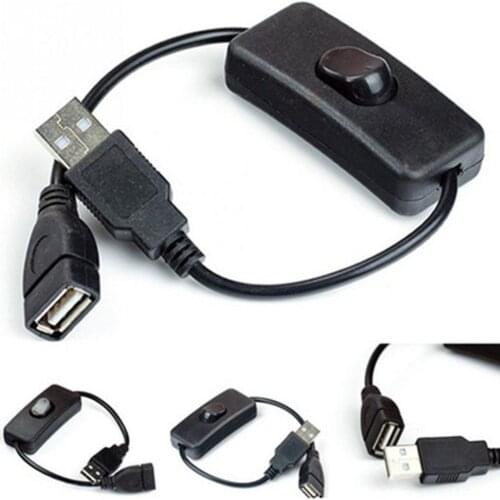 Usb Charging Cable Male To Female Extension Cable Switch On / Off Switch Power Control For Arduino Raspberry Joystick Power