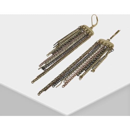 M21-Amorita boutique Metal chain vintage earrings