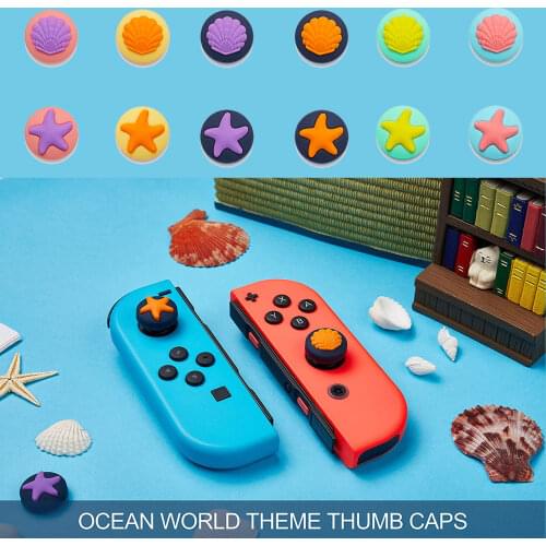 New Starfish Shell Thumb Stick Grip Cap Joystick Protective Cover for Nintendo Switch NS Lite Joy-con Controller Thumbstick Case