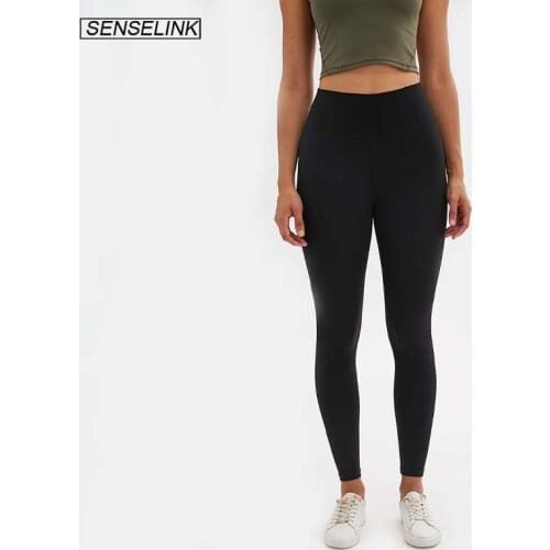 SENSELINK Womens SummerYoga Fitness Pants With High Waist And Naked Feeling And No Trace Of Skin Friendly Running Fitness Pants