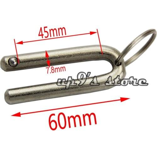 10pcs 8x45mm Boat Bimini Top Quick Release Dual Ball Pin Marine Hardware Deck Hinge Replacement Accessories