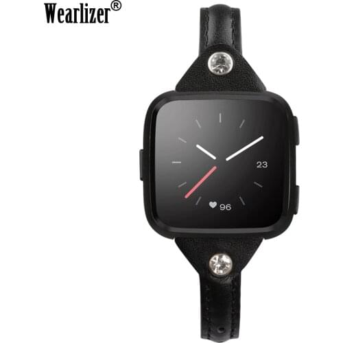 2019 Watch Leather Band for Fitbit Versa Strap Bracelet Watch Band Watch Accessories Wristband for Fitbit Versa Watch